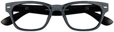 Sana İhtiyacım Var Dikdörtgen Odunsu Gri Tasarımcı Gözlük Erkekler ve Kadınlar için Bahar Menteşe Mukavemetli + 1.0 Okuma Camı.
