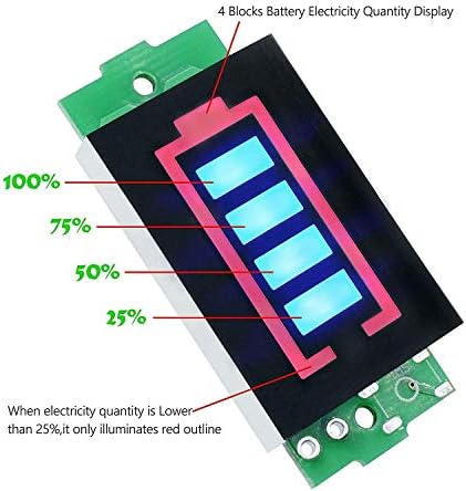 Lityum Pil Kapasitesi Göstergesi, LED Ekranlı Pil Gücü Test Cihazı (4S, 16.8 V, 1 Adet)