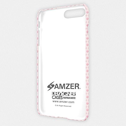 AMZER El Işi Tasarımcı Ince Yapış Hard Case ASUS Zenfone 6 ıçin A600CG, HD Renk, Ultra Hafif Case Arka-Çapraz Kalp Hatları