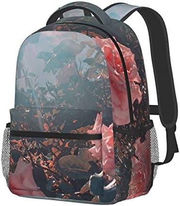 Bal ve güller sırt çantası kadın erkek hafif moda sırt çantası seyahat kolej sırt çantası iş Bookbag için