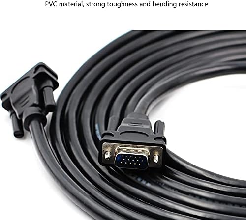 SHOJ HD Video Kabloları VGA VGA Kablosu Standart 15 pinli konnektör Video monitör Kablosu Desteği 1080 P PC TV bilgisayar monitörü