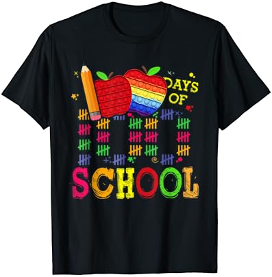 100. Gün Okul Öğretmenleri Çocuk Çocuk Mutlu 100 Gün T-Shirt
