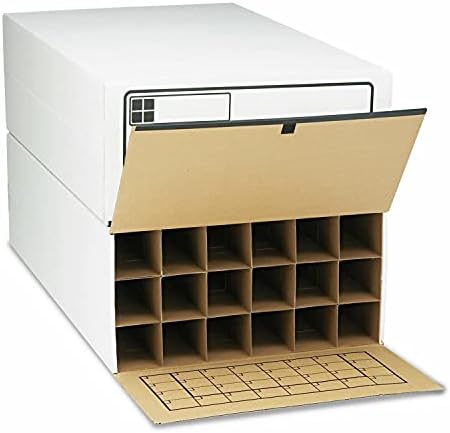 Rulo Dosya Saklama Kutusu 24 x 37-1 / 2 x 12 Beyaz 2 / Ctn 3094 Saklama kutuları Ofis malzemeleri Kapaklı Saklama kutuları