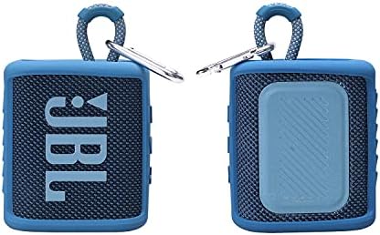 XANAD Silikon sert çanta için JBL GO3 Go 3 Su Geçirmez Ultra taşınabilir bluetooth'lu hoparlör ile 1 Karabina-Mavi Koruyucu