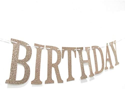 Glitter Mutlu 24th Doğum Günü Banner-Şerefe için 24 Yıl-24th Doğum Günü / Yıldönümü Parti Süslemeleri