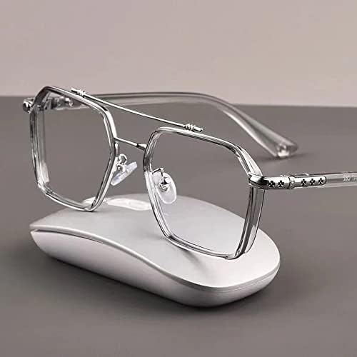SDLAJOLLA mavi ışık engelleme gözlük, moda çerçeve gözlük Anti göz yorgunluğu Bilgisayar Gözlük Yumuşak burun yastıkları ile