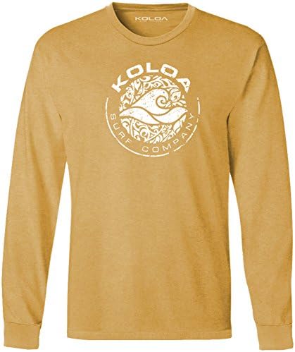 Koloa sörf daire dalga Vintage Pigment boyalı uzun kollu T-Shirt boyutları S-4XL