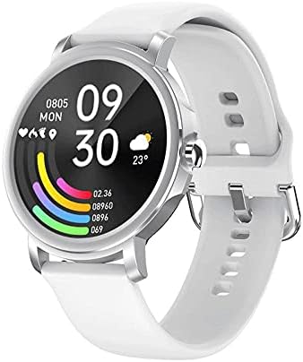 Tam Dokunmatik Akıllı İzle Erkekler Spor Saat Su Geçirmez Bluetooth Çağrı Çiftler Smartwatch ıOS Android için (Renk: Beyaz)